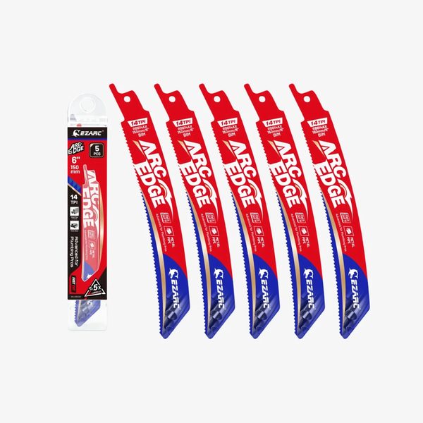 Arc-edge Bi-Metal полотно с дугообразным кроем для резки металла 6"(150мм.) 14TPI 5шт.