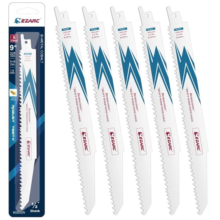 9" Bi- Metal Пильные полотна для резки дерева и металла 5+8TPI R936DV