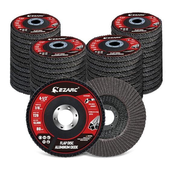 Aluminum Oxide Лепестковые шлифовальные диски 4,5"(115мм.) 80 GRIT 5шт.