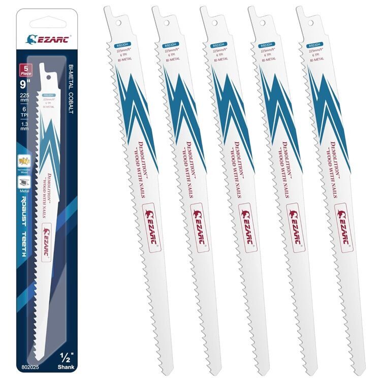 9" Пильные полотна для разрушения дерева 6TPI R922DH